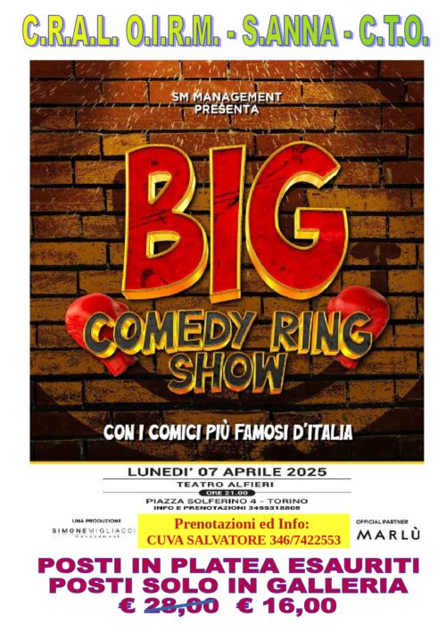 Spettacolo BIG COMEDY RING